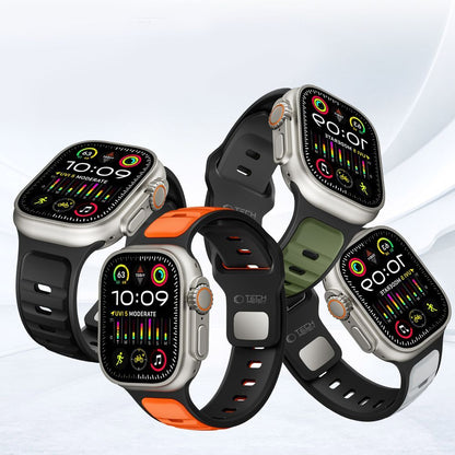 Curea Tech-Protect Iconband Line pentru Apple Watch 49mm / 46mm / 45mm / 44mm Series, Verde