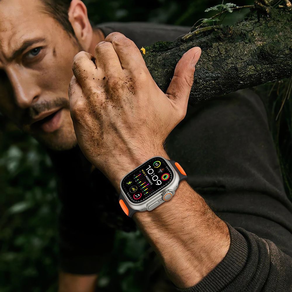 Curea Tech-Protect Iconband Line pentru Apple Watch 49mm / 46mm / 45mm / 44mm Series, Verde