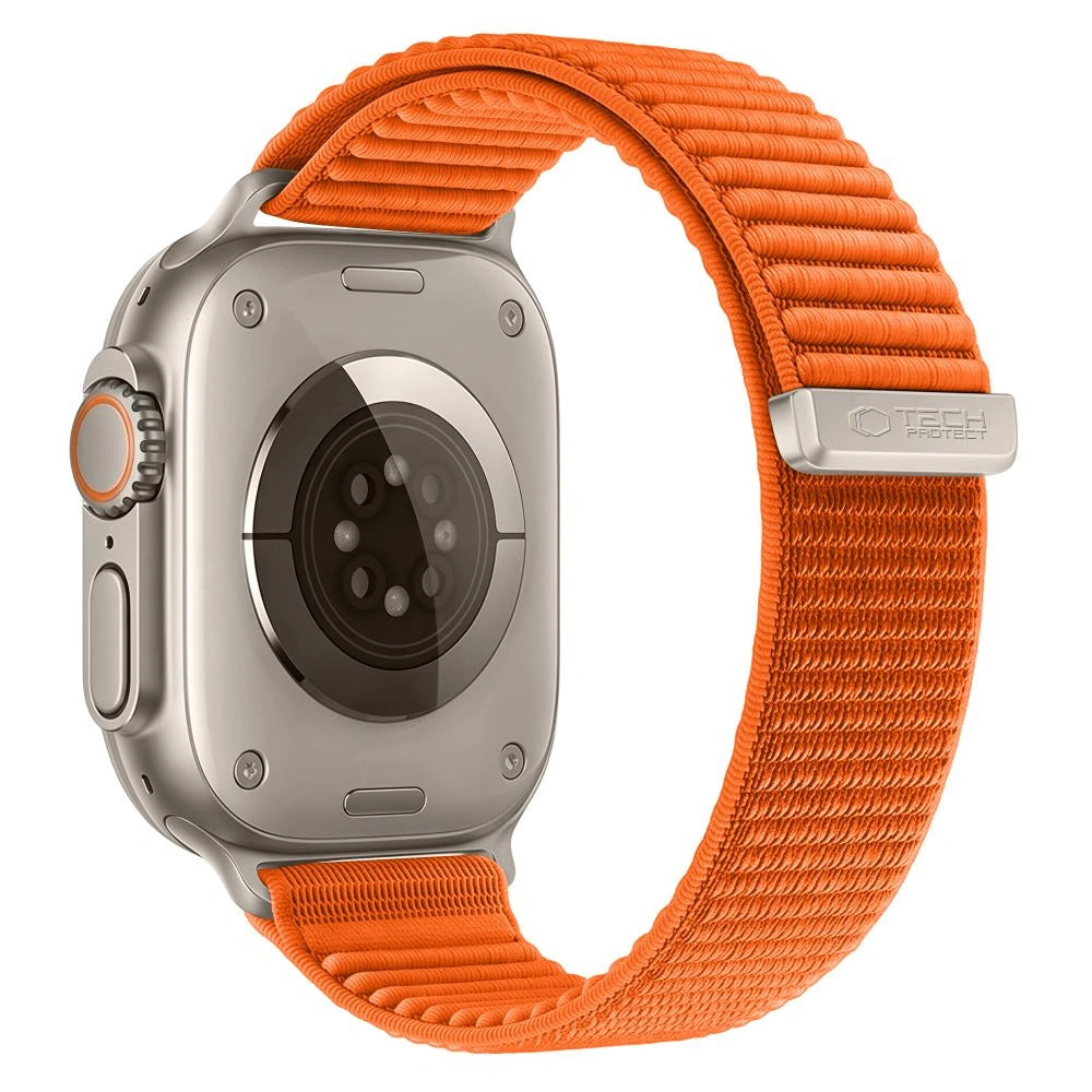 Curea Tech-Protect NylonLoop pentru Apple Watch 49mm / 46mm / 45mm / 44mm Series, Portocalie