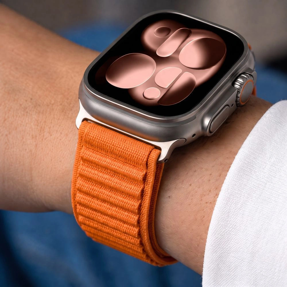 Curea Tech-Protect NylonLoop pentru Apple Watch 49mm / 46mm / 45mm / 44mm Series, Portocalie