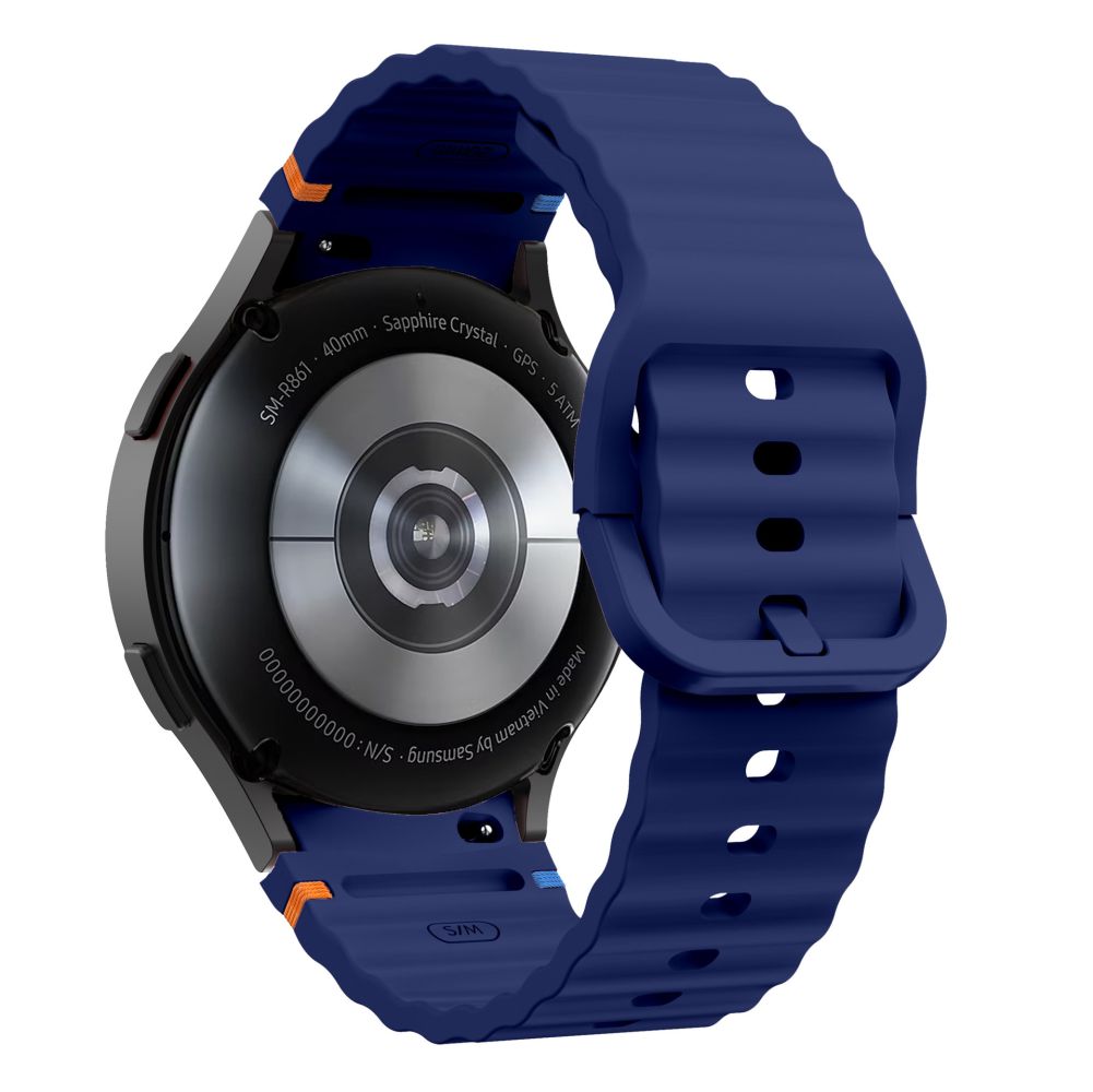 Curea Tech-Protect Silicone Sport pentru Samsung Galaxy Watch7 / Watch FE / Watch6 / Watch5 / Watch4 Series, Bleumarin