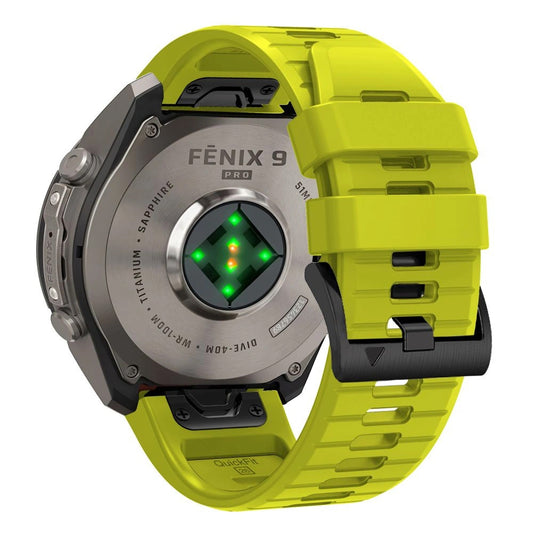 Curea Techsuit Silicone pentru Garmin Fenix 5X / 5X Plus / 6X / 6X Pro / 7X / 8 / 8 Pro / 9 / 9 Pro, Verde