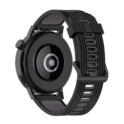 Curea Techsuit W002 pentru Samsung Galaxy Watch / Huawei Watch Series, 20mm, Neagra