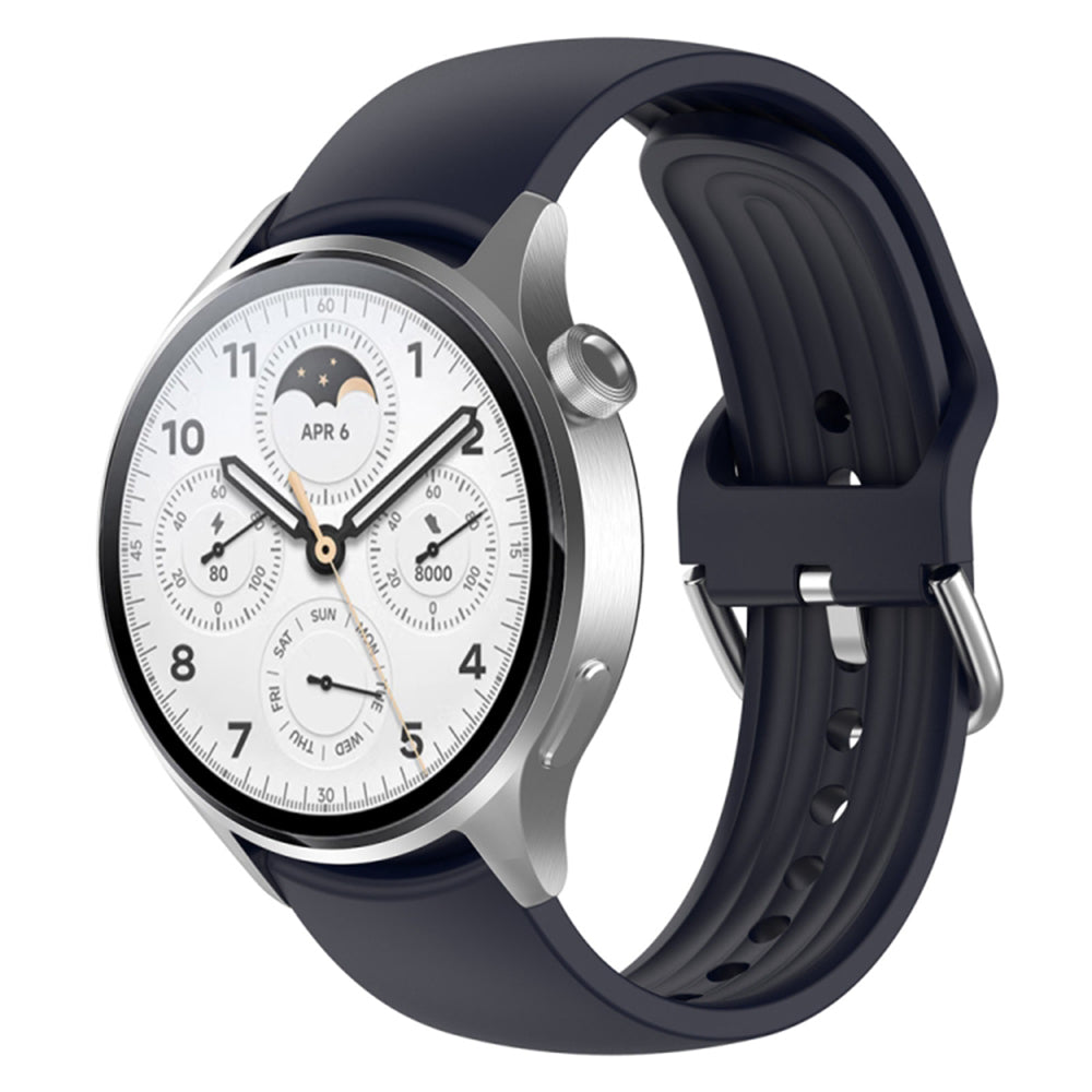 Curea Techsuit W003 pentru Huawei Watch / Xiaomi Watch Series, 22mm, Bleumarin