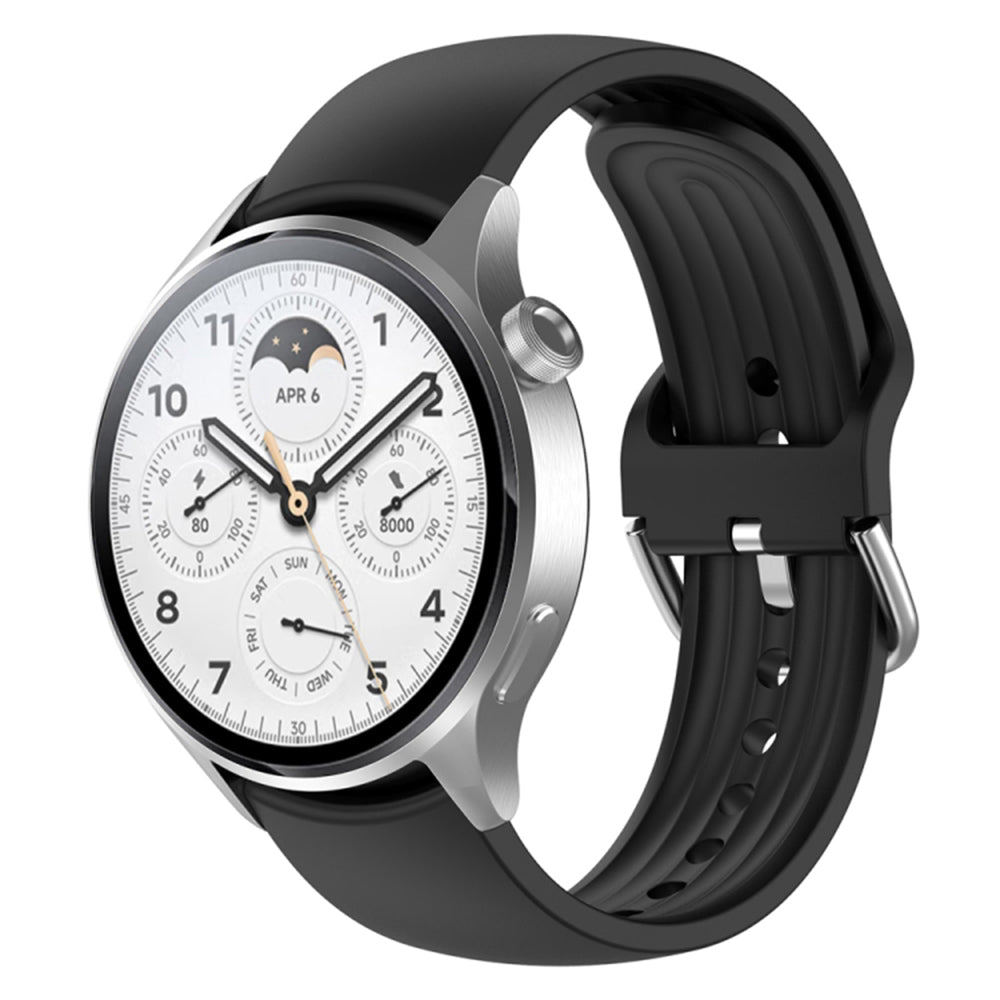Curea Techsuit W003 pentru Huawei Watch / Xiaomi Watch Series, 22mm, Neagra
