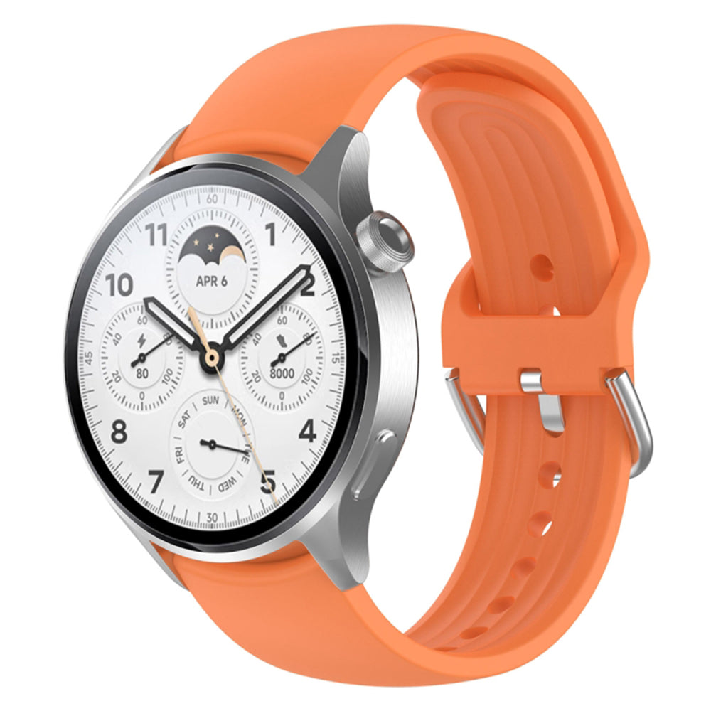 Curea Techsuit W003 pentru Huawei Watch / Xiaomi Watch Series, 22mm, Portocalie