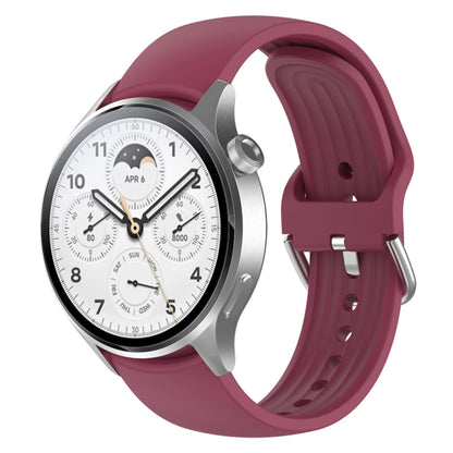 Curea Techsuit W003 pentru Huawei Watch / Xiaomi Watch Series, 22mm, Rosie Inchis