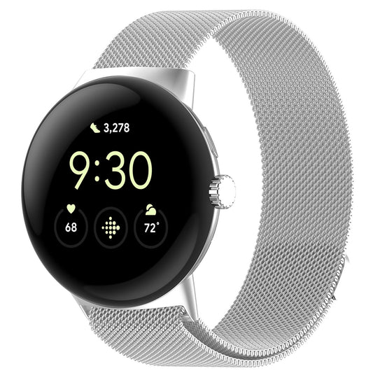 Curea Techsuit W009 pentru Google Pixel Watch 4 45mm, Argintie