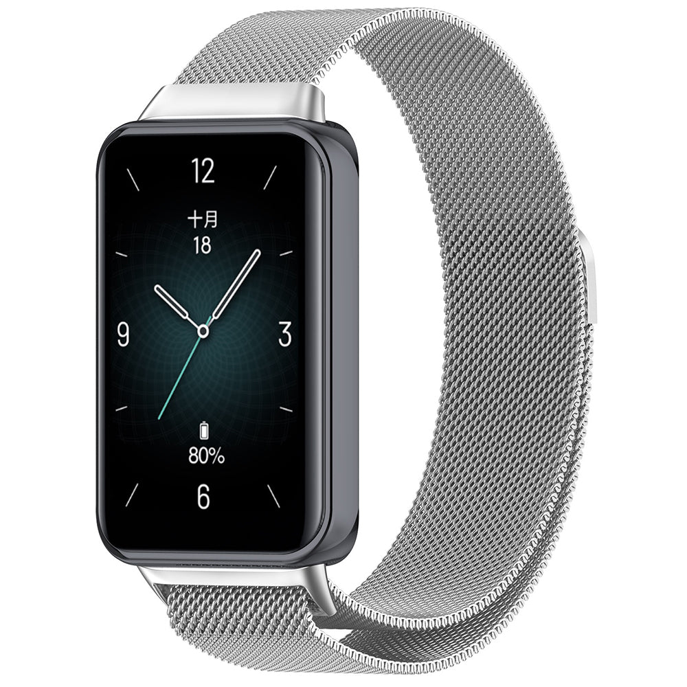 Curea Techsuit W009 pentru Honor Band 9, Argintie