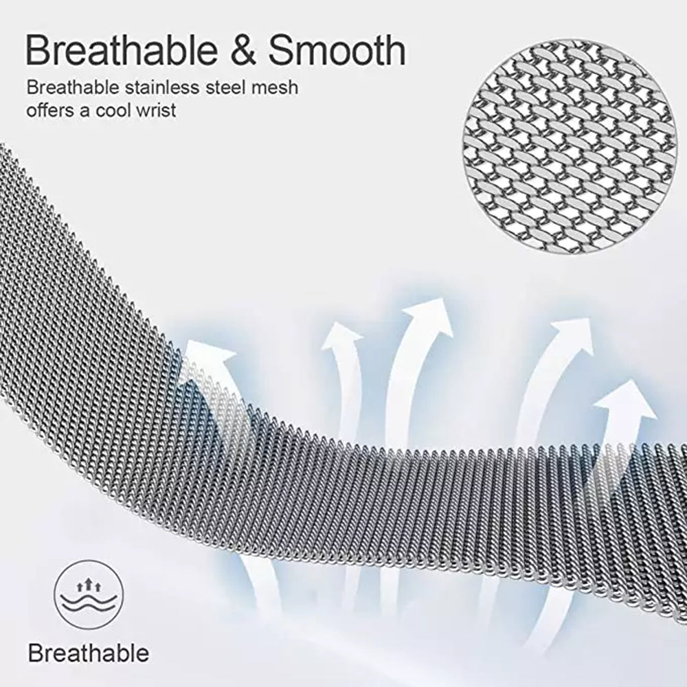 Curea Techsuit W009 pentru Samsung Galaxy Watch / Huawei Watch Series, 20mm, Argintie