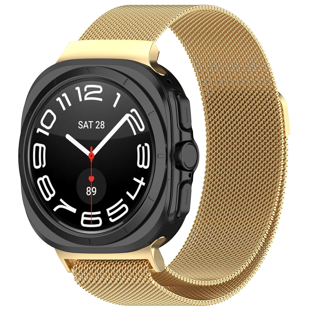 Curea Techsuit W009 pentru Samsung Galaxy Watch Ultra, Aurie