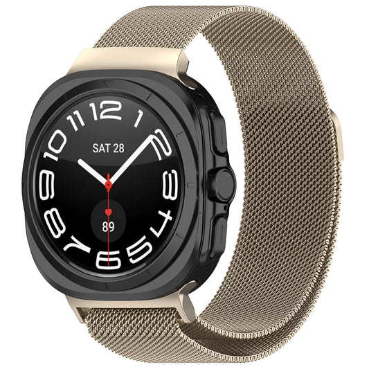 Curea Techsuit W009 pentru Samsung Galaxy Watch Ultra, Bej