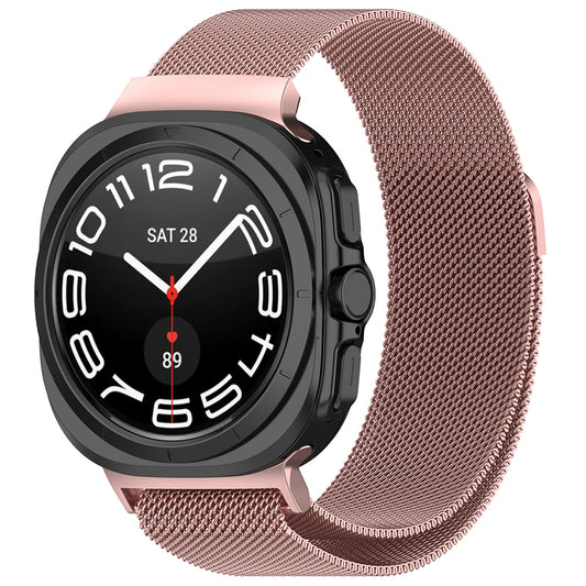 Curea Techsuit W009 pentru Samsung Galaxy Watch Ultra, Roz