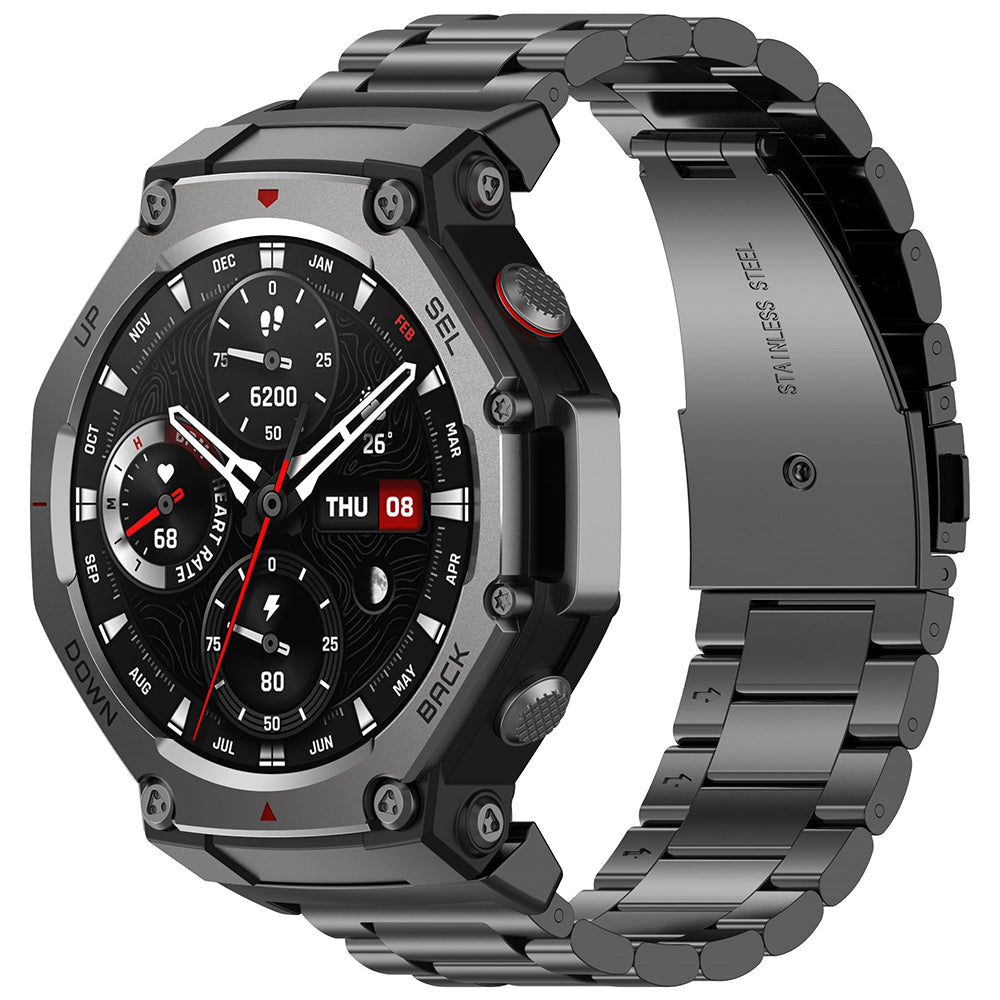 Curea Techsuit W010 pentru Amazfit T-Rex 3, Neagra