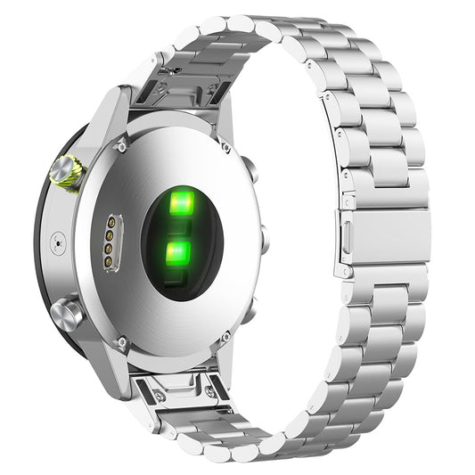 Curea Techsuit W010 pentru Garmin Watch Fenix / Forerunner Series, 22mm, Argintie