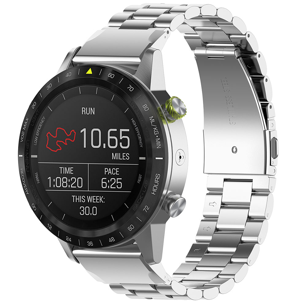 Curea Techsuit W010 pentru Garmin Watch Fenix / Forerunner Series, 22mm, Argintie