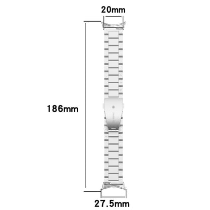 Curea Techsuit W010 pentru Google Pixel Watch 4 45mm, Argintie