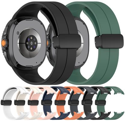 Curea Techsuit W011 pentru Samsung Galaxy Watch 8 Classic / Watch8 44mm / Watch 8 40mm, Verde Inchis