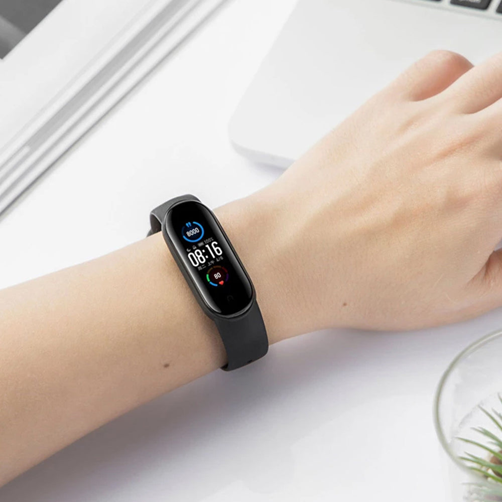 Curea Techsuit W013 pentru Xiaomi Band / Amazfit Band Series, Neagra