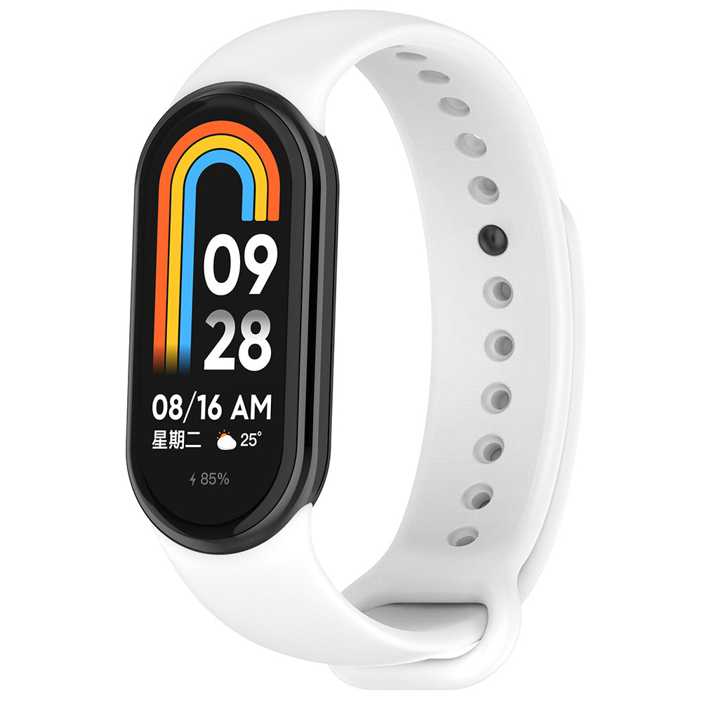 Curea Techsuit W014 pentru Xiaomi Smart Band 9 / 8, Alba