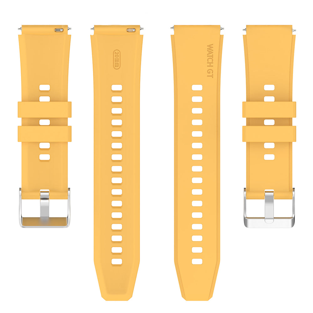 Curea Techsuit W026 pentru Huawei Watch / Xiaomi Watch Series, 22mm, Galbena