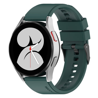 Curea Techsuit W026 pentru Samsung Galaxy Watch / Huawei Watch Series, 20mm, Verde Inchis