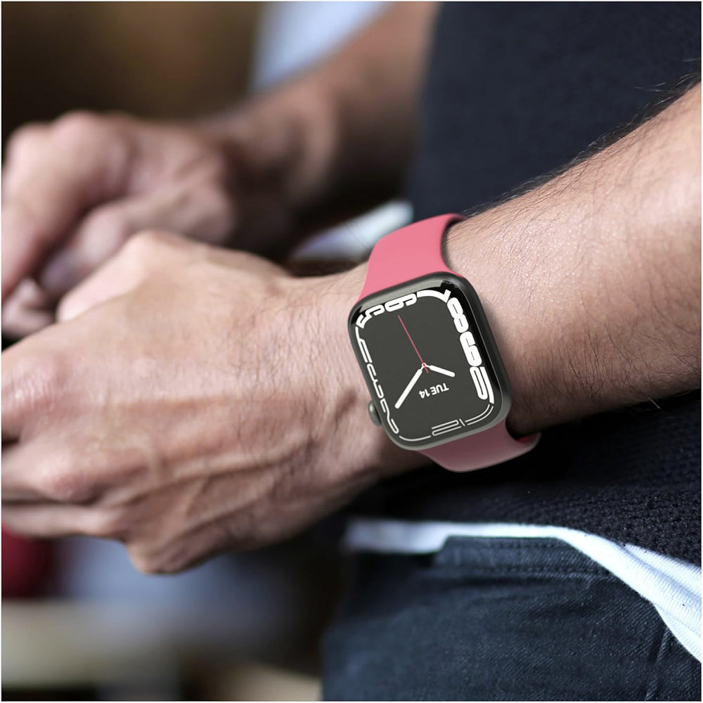 Curea Techsuit W031 pentru Apple Watch 42mm / 41mm / 40mm / 38mm Series, Roz