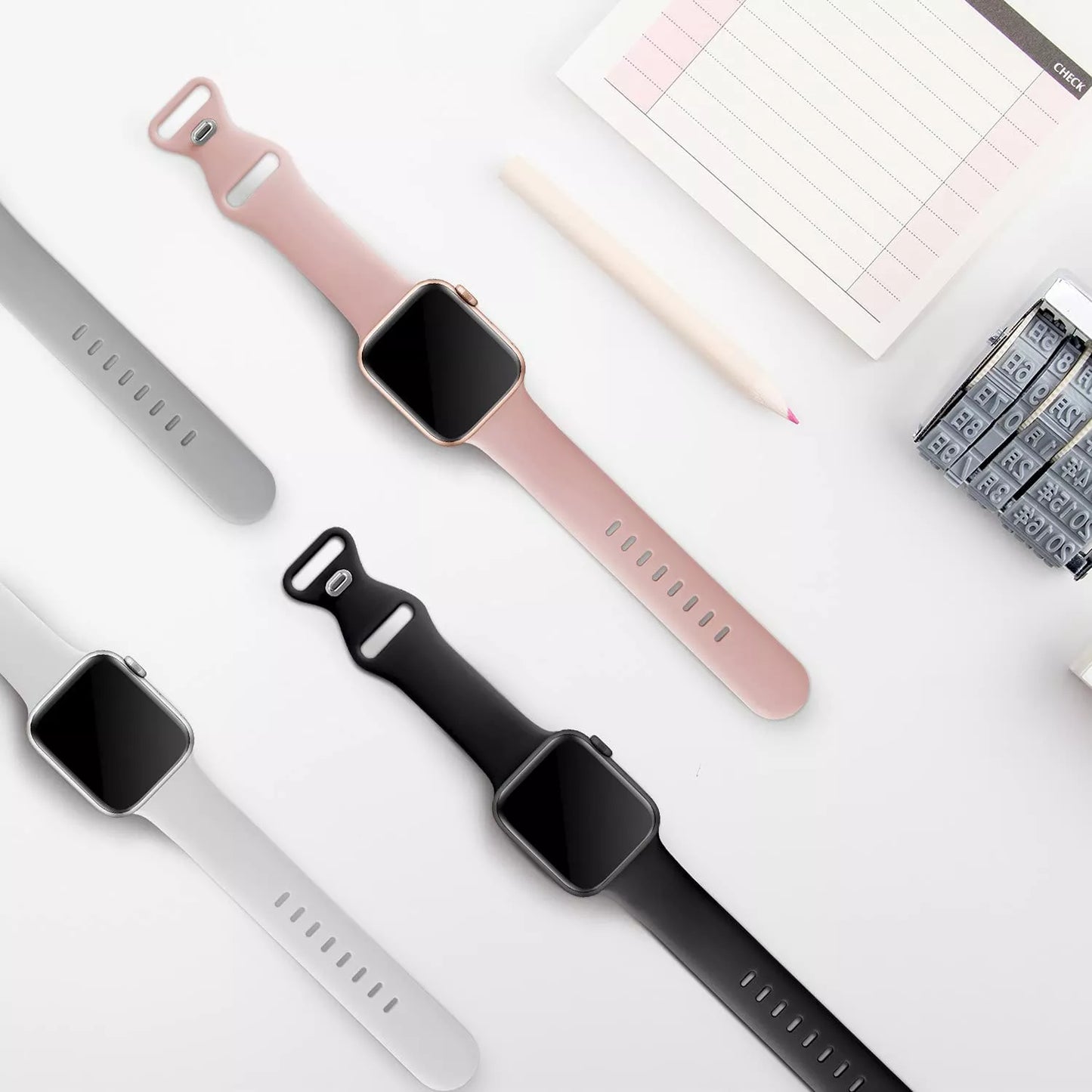 Curea Techsuit W031 pentru Apple Watch 49mm / 46mm / 45mm / 44mm / 42mm Series, Gri