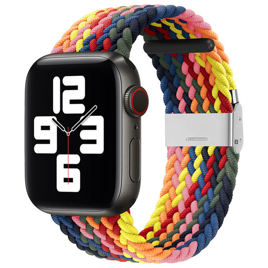 Curea Techsuit W032 pentru Apple Watch 42mm / 41mm / 40mm / 38mm Series, Roz Multicolor