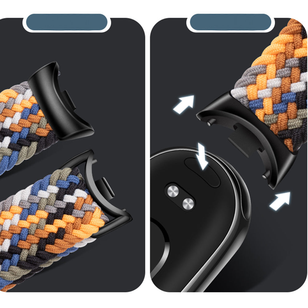 Curea Techsuit W032 pentru Xiaomi Smart Band 9 / 8, Roz