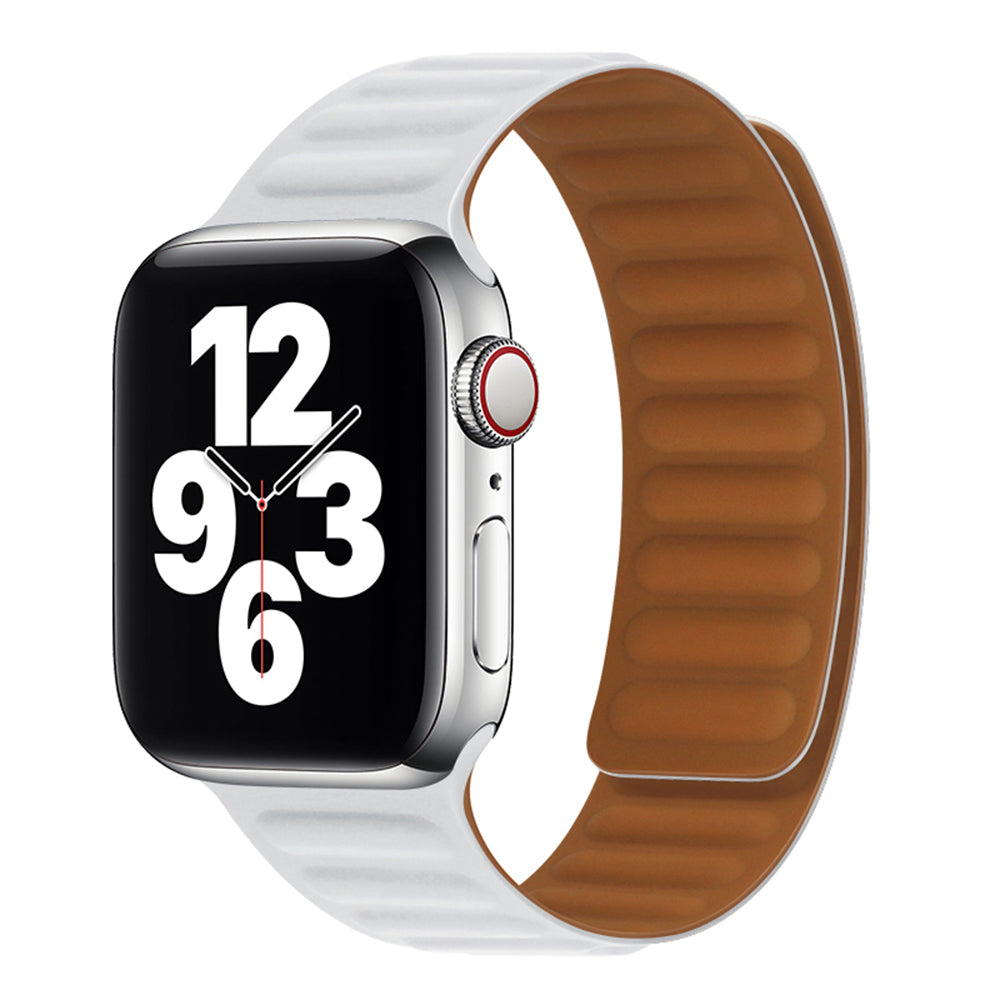 Curea Techsuit W035 pentru Apple Watch 42mm / 41mm / 40mm / 38mm Series, Alba