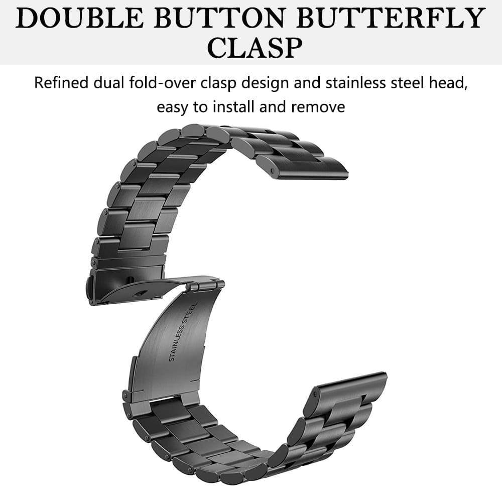 Curea Techsuit W036 pentru Apple Watch 49mm / 46mm / 45mm / 44mm / 42mm Series, Neagra