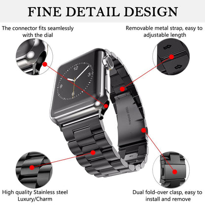 Curea Techsuit W036 pentru Apple Watch 49mm / 46mm / 45mm / 44mm / 42mm Series, Neagra