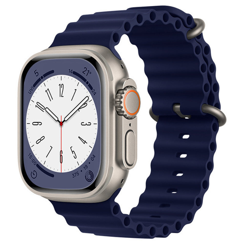 Curea Techsuit W038 pentru Apple Watch 42mm / 41mm / 40mm / 38mm Series, Albastra Inchis
