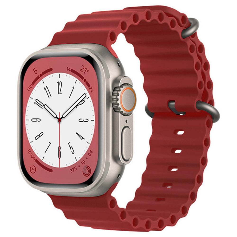 Curea Techsuit W038 pentru Apple Watch 42mm / 41mm / 40mm / 38mm Series, Rosie Inchis