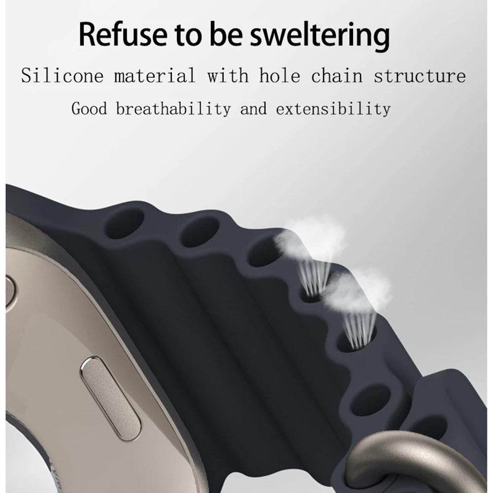 Curea Techsuit W038 pentru Apple Watch 42mm / 41mm / 40mm / 38mm Series, Rosie Inchis