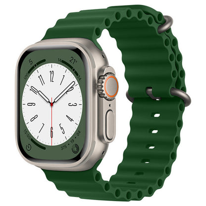 Curea Techsuit W038 pentru Apple Watch 42mm / 41mm / 40mm / 38mm Series, Verde Inchis