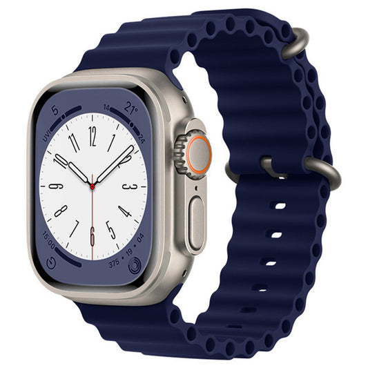 Curea Techsuit W038 pentru Apple Watch 49mm / 46mm / 45mm / 44mm / 42mm Series, Bleumarin