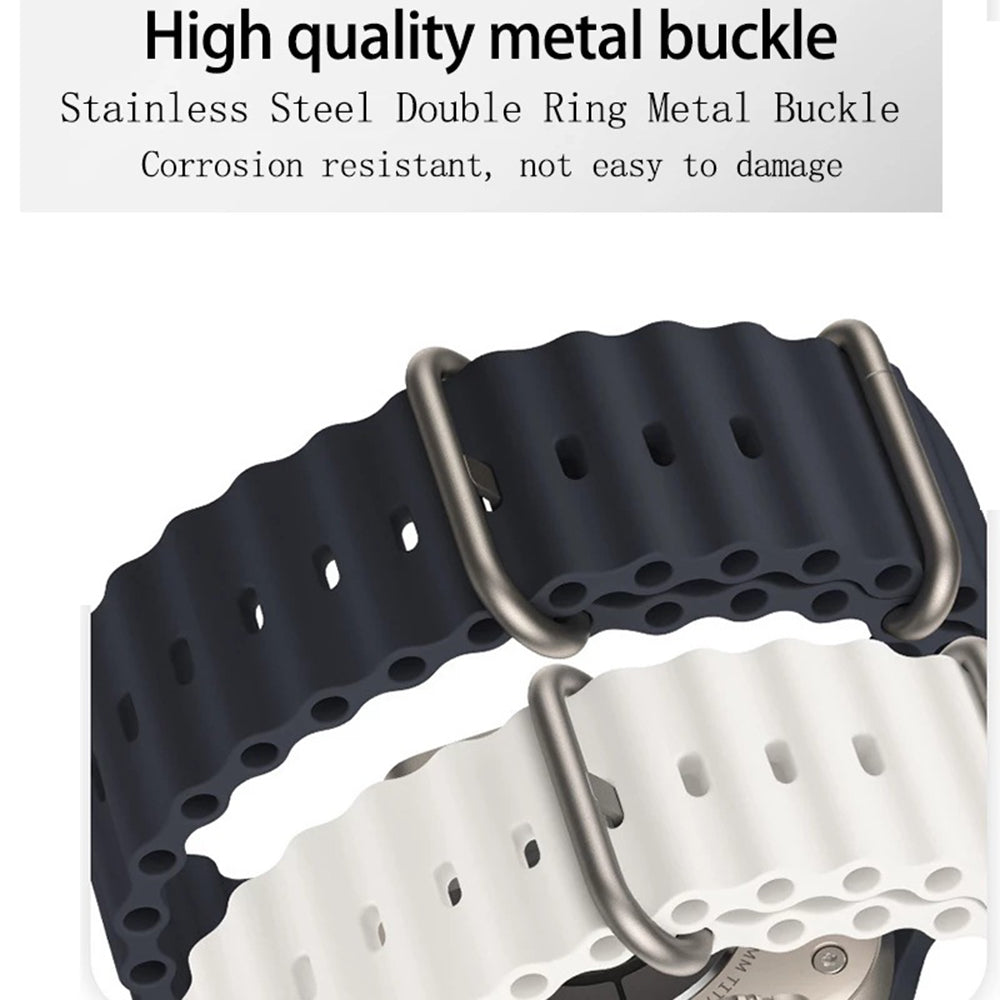 Curea Techsuit W038 pentru Apple Watch 49mm / 46mm / 45mm / 44mm / 42mm Series, Bleumarin
