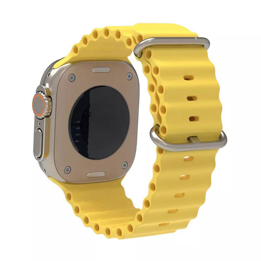 Curea Techsuit W038 pentru Apple Watch 49mm / 46mm / 45mm / 44mm / 42mm Series, Galbena