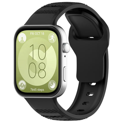 Curea Techsuit W050 pentru Huawei Watch Fit 4 Pro / Watch Fit 4 / Watch Fit 3, Neagra