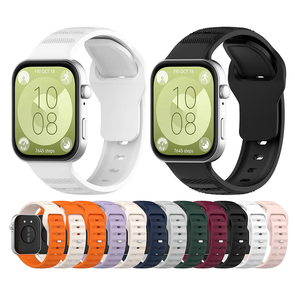 Curea Techsuit W050 pentru Huawei Watch Fit 4 Pro / Watch Fit 4 / Watch Fit 3, Roz