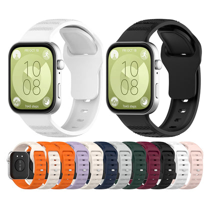 Curea Techsuit W050 pentru Huawei Watch Fit 4 Pro / Watch Fit 4 / Watch Fit 3, Roz