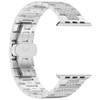 Curea Techsuit W052 pentru Apple Watch 42mm / 41mm / 40mm / 38mm Series, Argintie