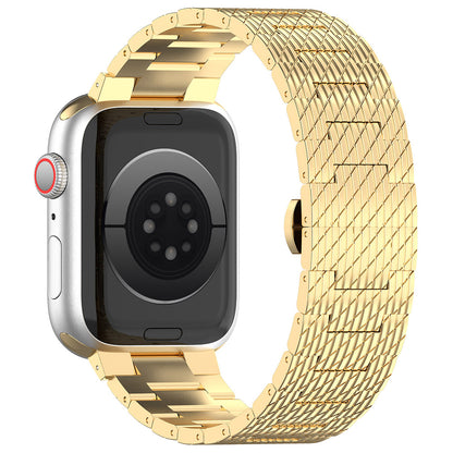 Curea Techsuit W052 pentru Apple Watch 42mm / 41mm / 40mm / 38mm Series, Aurie