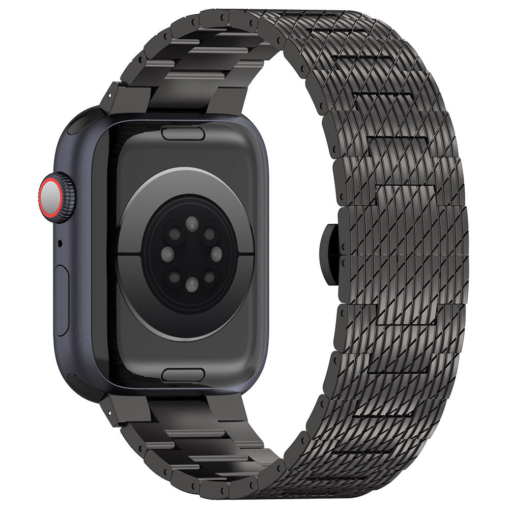 Curea Techsuit W052 pentru Apple Watch 42mm / 41mm / 40mm / 38mm Series, Neagra
