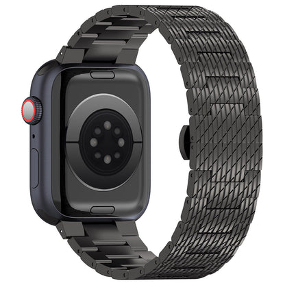 Curea Techsuit W052 pentru Apple Watch 42mm / 41mm / 40mm / 38mm Series, Neagra