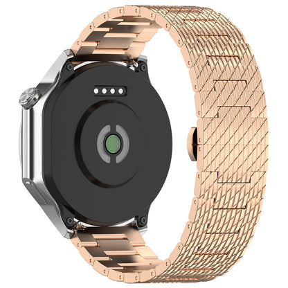 Curea Techsuit W052 pentru Samsung Galaxy Watch / Huawei Watch Series, 20mm, Roz Aurie