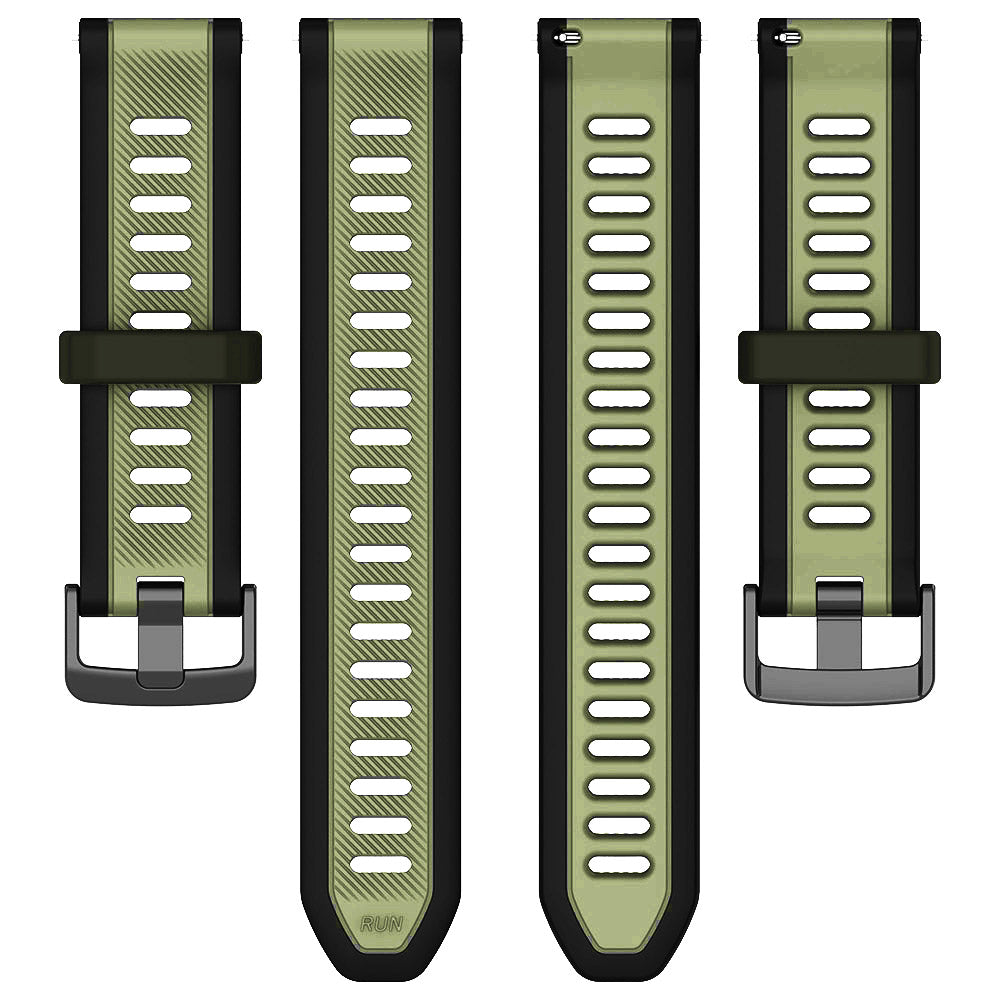 Curea Techsuit W053 pentru Huawei Watch / Garmin Watch Series, 18mm, Kaki