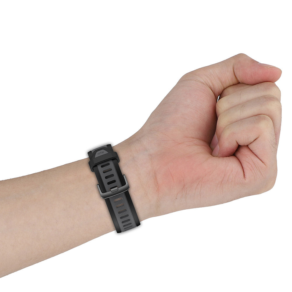 Curea Techsuit W053 pentru Samsung Galaxy Watch / Huawei Watch Series, 20mm, Alba